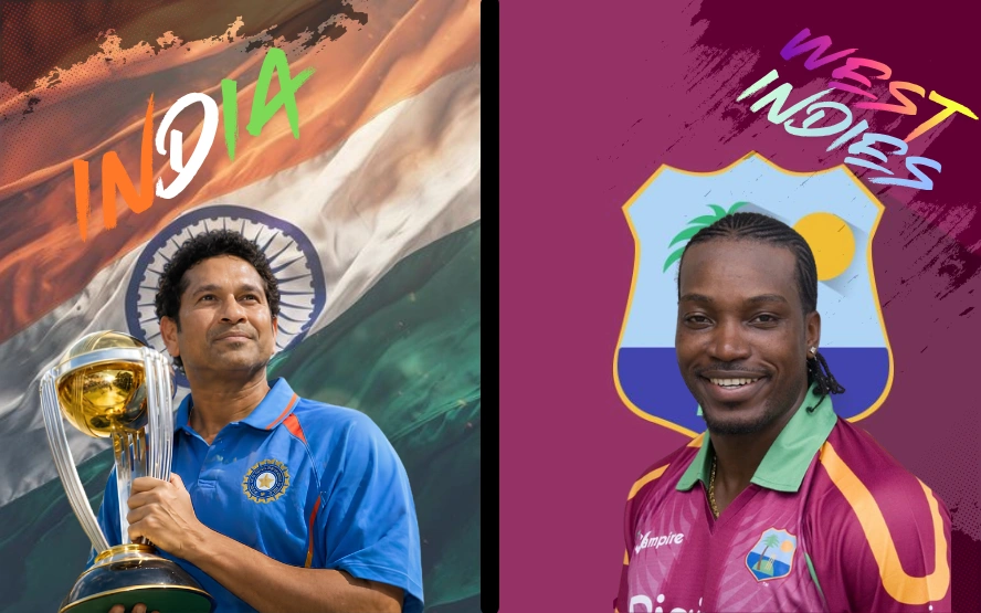 India National Cricket Team Vs West Indies Cricket Team Timeline
