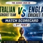Australian Men’s Cricket Team vs England Cricket Team Match Scorecard