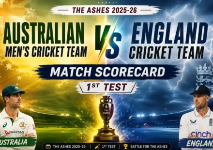 Australian Men’s Cricket Team vs England Cricket Team Match Scorecard