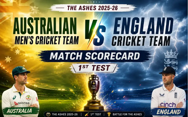 Australian Men’s Cricket Team vs England Cricket Team Match Scorecard