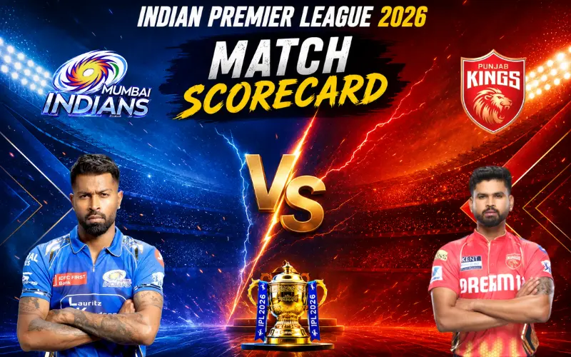 Mumbai Indians vs Punjab Kings Match Scorecard IPL 2026