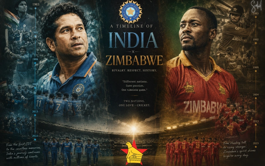 Zimbabwe National Cricket Team Vs India National Cricket Team Timeline​