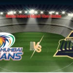 Mumbai Indians vs Gujarat Titans timeline