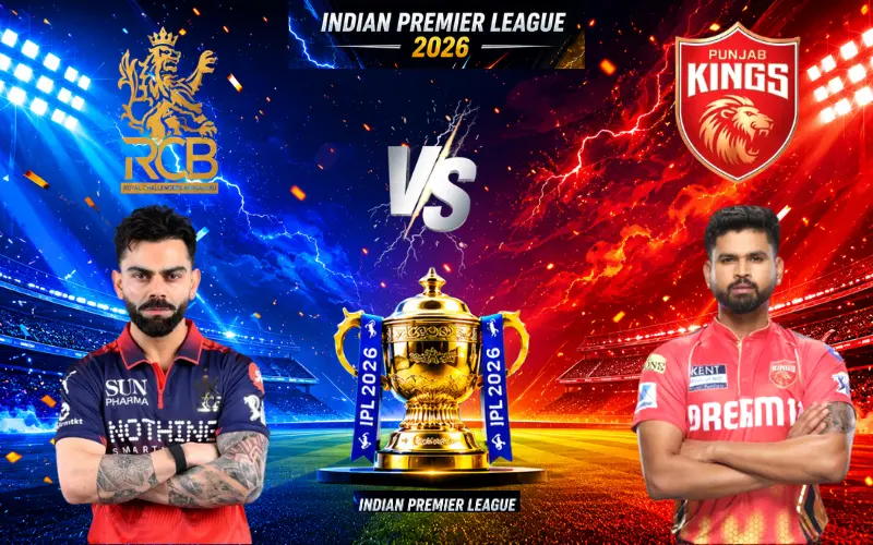 Royal Challengers Bengaluru vs Punjab Kings Match Scorecard from IPL 2025 Final featuring Virat Kohli, Shashank Singh, and RCB’s historic 6-run victory over PBKS
