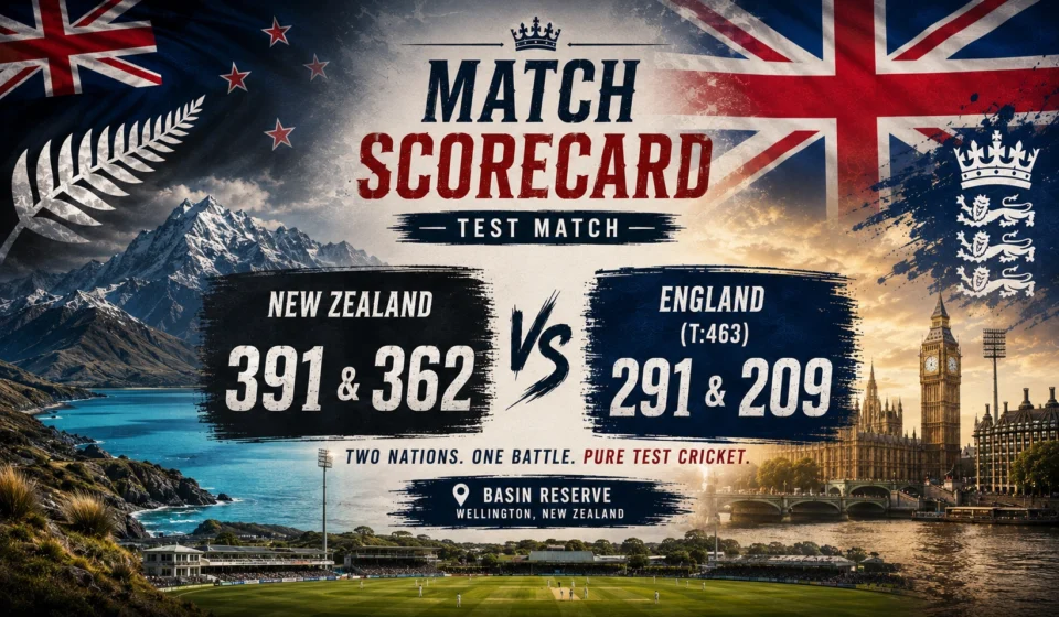 England Cricket Team Vs New Zealand National Cricket Team Match Scorecard: 7 Amazing Match Moments You Should Know