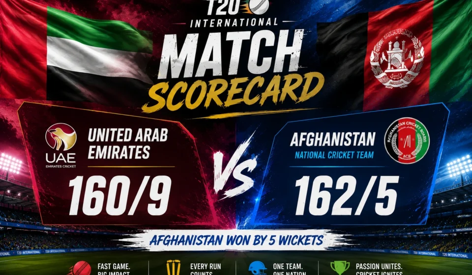 3 Epic UAE vs Afghanistan Cricket Match Scorecards That Shocked Fans
